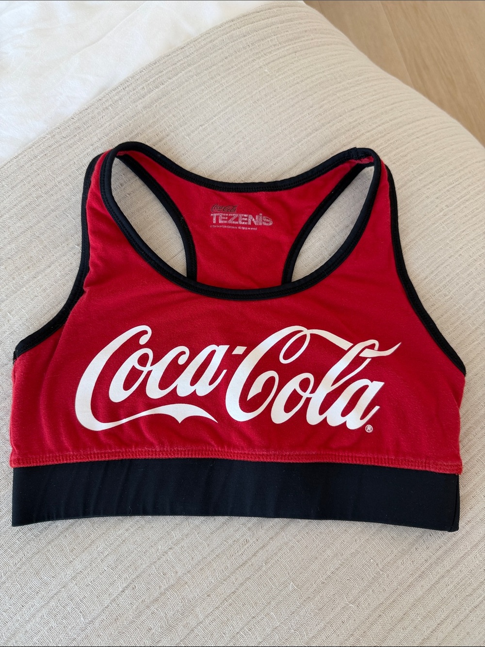Tezenis Coca-Cola Red Logo Sports Bra